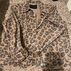Cheetah jean jacket